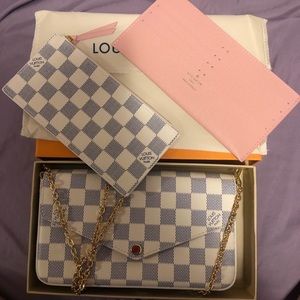 Checkered LV crossbody